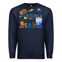 Navy somebody's loud mouth football mama Premium Sweatshirt - Zillion Design Studio
