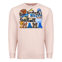 Pale Pink somebody's loud mouth football mama Premium Sweatshirt - Zillion Design Studio