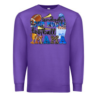 Purple somebody's loud mouth football mama Premium Sweatshirt - Zillion Design Studio