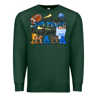 Sports Green somebody's loud mouth football mama Premium Sweatshirt - Zillion Design Studio