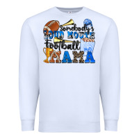 White somebody's loud mouth football mama Premium Sweatshirt - Zillion Design Studio