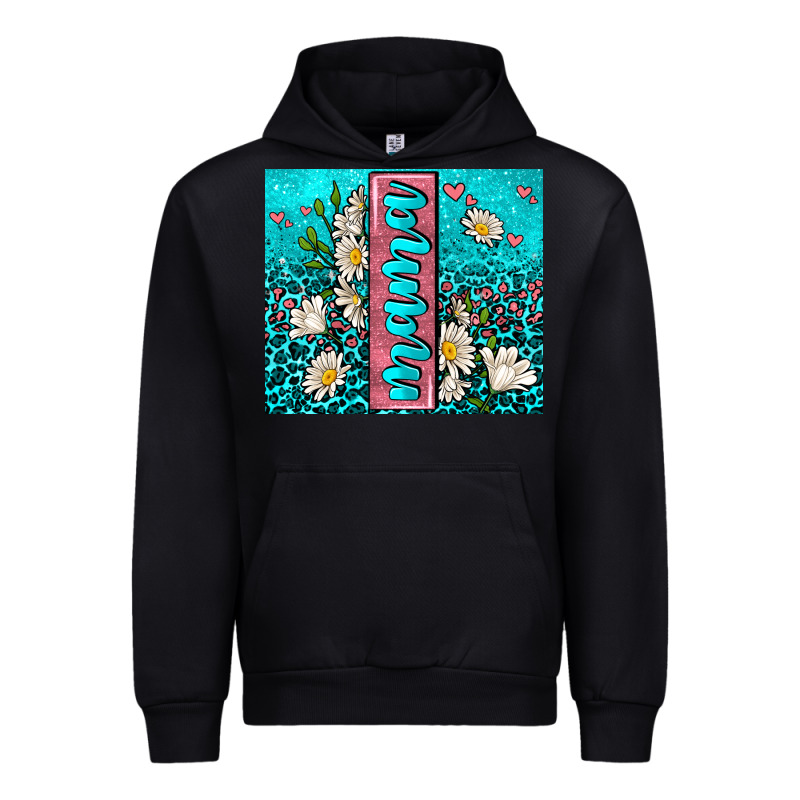 Turquoise Leopard Mama Urban Hoodie by AdoDesignShop | Teevron