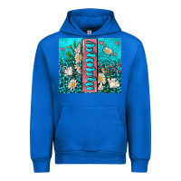 Cobalt turquoise leopard mama Urban Hoodie - AdoDesignShop