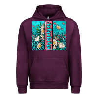 Mauve Wine turquoise leopard mama Urban Hoodie - AdoDesignShop