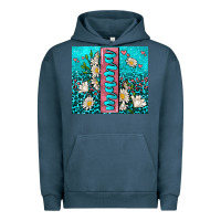 Pigment Midnight Navy turquoise leopard mama Urban Hoodie - AdoDesignShop