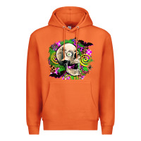 Carrot halloween skull Premium Hoodie - AdoDesignShop