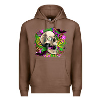 Chestnut halloween skull Premium Hoodie - AdoDesignShop