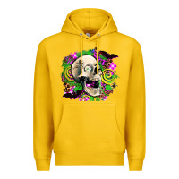 Lemon halloween skull Premium Hoodie - AdoDesignShop