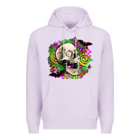 Lilac halloween skull Premium Hoodie - AdoDesignShop