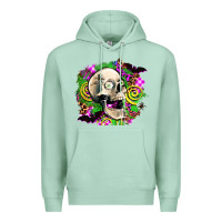 Seafoam halloween skull Premium Hoodie - AdoDesignShop