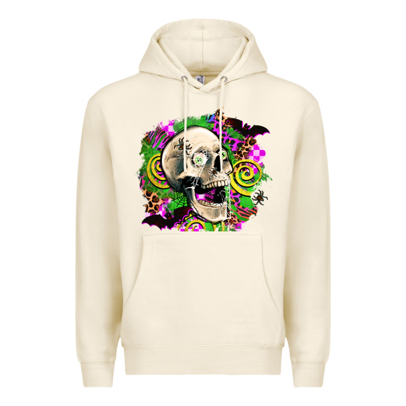 Halloween Skull Premium Hoodie by AdoDesignShop | Teevron