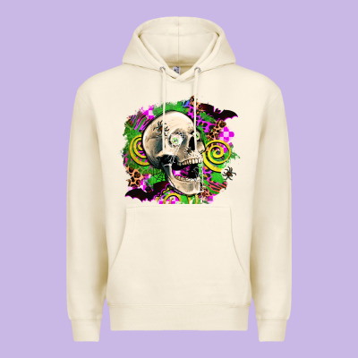 Halloween Skull Premium Hoodie Designed By Adodesignshop