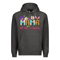 Charcoal Heather mama all day everyday Premium Hoodie - Artiststas