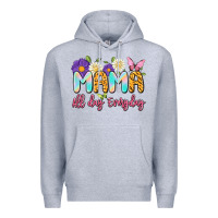 Heather Grey mama all day everyday Premium Hoodie - Artiststas