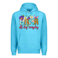 Ocean Blue mama all day everyday Premium Hoodie - Artiststas