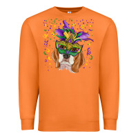 Carrot mardi gras  mask beagle Premium Sweatshirt - RanaPortraitStore