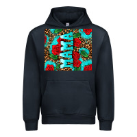 Navy rose leopard mama Urban Hoodie - AdoDesignShop