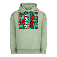 Pigment Oil Green rose leopard mama Urban Hoodie - AdoDesignShop