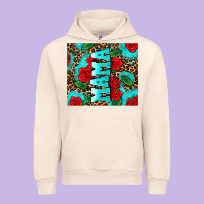 Rose Leopard Mama Urban Hoodie Designed By Adodesignshop