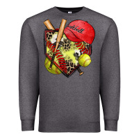 Charcoal Heather softball home plate Premium Sweatshirt - Zillion Design Studio