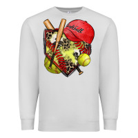 Dove Grey softball home plate Premium Sweatshirt - Zillion Design Studio