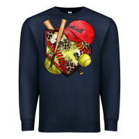 Navy softball home plate Premium Sweatshirt - Zillion Design Studio