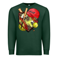 Sports Green softball home plate Premium Sweatshirt - Zillion Design Studio