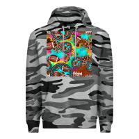 Slate Camo football tie dye gemstone sunflower seamless pattern Premium Hoodie - JahusDesignShop