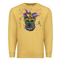 Antique Gold mardi gras  mask pitbull Premium Sweatshirt - RanaPortraitStore