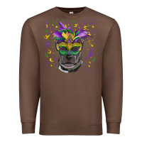 Chestnut mardi gras  mask pitbull Premium Sweatshirt - RanaPortraitStore