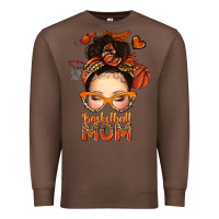 Chestnut basketball messy bun mom Premium Sweatshirt - texasbilliewilder