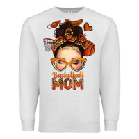 Oatmeal Heather basketball messy bun mom Premium Sweatshirt - texasbilliewilder