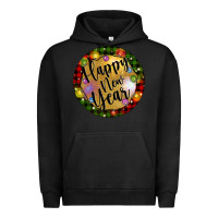 Pigment Black christmas happy new year Urban Hoodie - Artiststas
