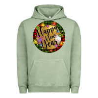 Pigment Oil Green christmas happy new year Urban Hoodie - Artiststas