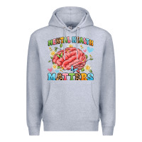 Heather Grey mental health matters Premium Hoodie - Artiststas