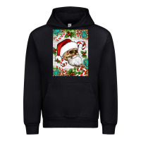 Black Christmas hippie skeleton santa Urban Hoodie - Artiststas