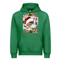 Christmas Hippie Skeleton Santa Urban Hoodie | Teevron