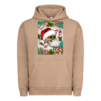 Pigment Burro Christmas hippie skeleton santa Urban Hoodie - Artiststas