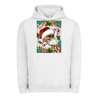 Pigment Lunar Rock Christmas hippie skeleton santa Urban Hoodie - Artiststas