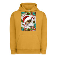 Pigment Peanut Butter Christmas hippie skeleton santa Urban Hoodie - Artiststas