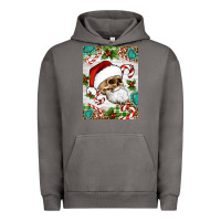 Pigment Tornado Christmas hippie skeleton santa Urban Hoodie - Artiststas