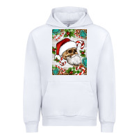 White Christmas hippie skeleton santa Urban Hoodie - Artiststas