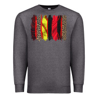 Charcoal Heather softball brushstroke Premium Sweatshirt - Zillion Design Studio