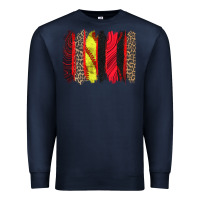 Navy softball brushstroke Premium Sweatshirt - Zillion Design Studio