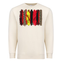 Sandshell softball brushstroke Premium Sweatshirt - Zillion Design Studio