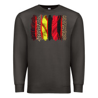 Smoke softball brushstroke Premium Sweatshirt - Zillion Design Studio