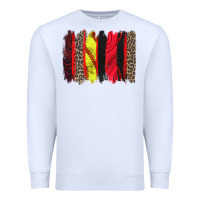 White softball brushstroke Premium Sweatshirt - Zillion Design Studio