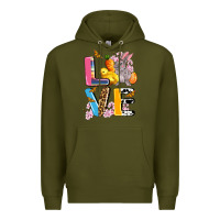 Army Green love easter Premium Hoodie - AdoDesignShop