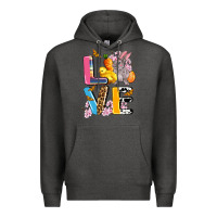 Charcoal Heather love easter Premium Hoodie - AdoDesignShop