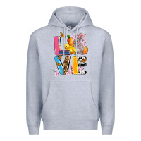 Heather Grey love easter Premium Hoodie - AdoDesignShop